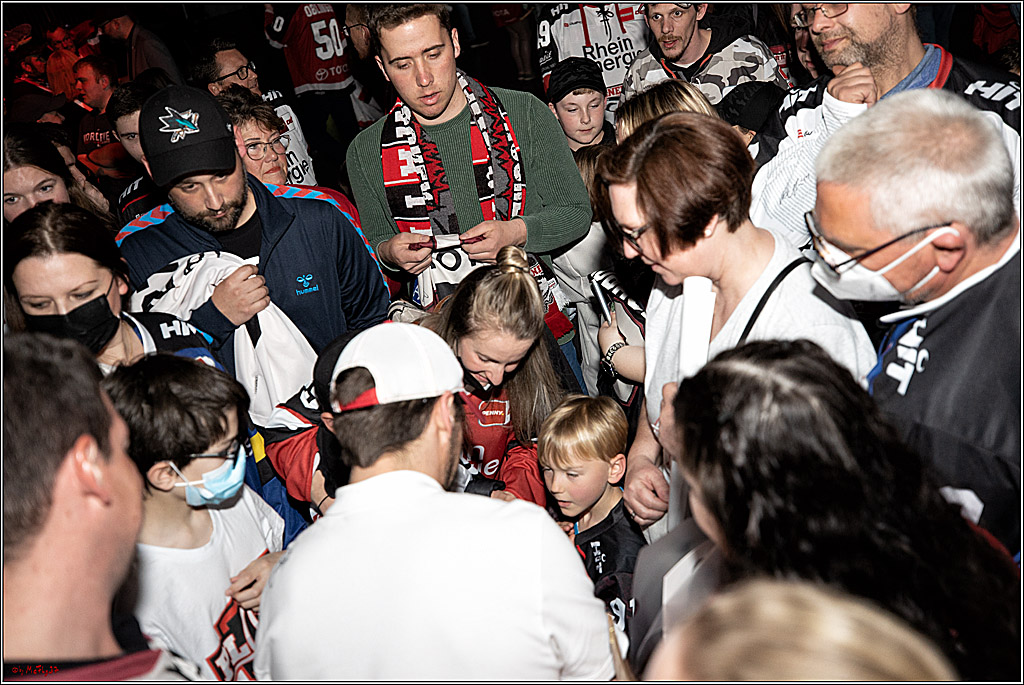 Koelner Haie Abschiedsfeier; Koeln, 22.04.2022
